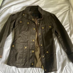 J. Crew XXS Dark Green/Brown Jacket